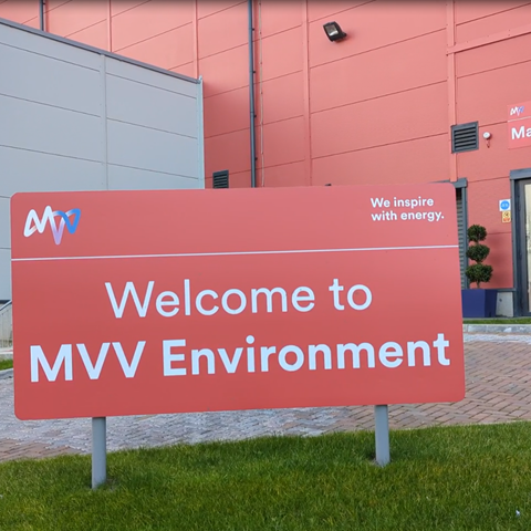 sign outside MVV Dundee saying welcome to MVV Environment