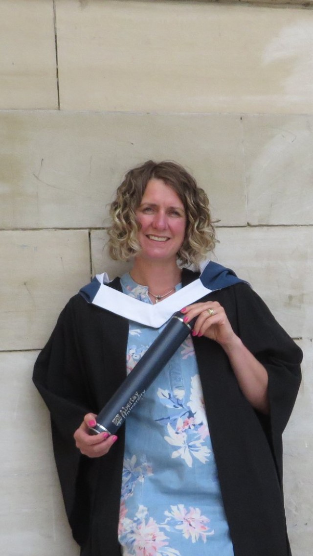 Alison at graduation