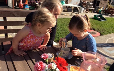 children playing outdoors