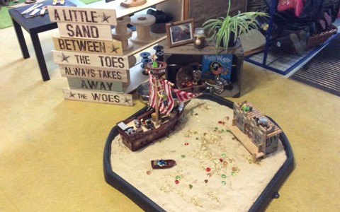 sand play area