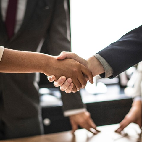 People shaking hands