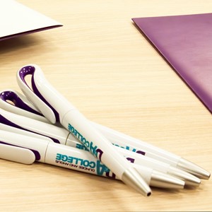 D&A pens on a desk
