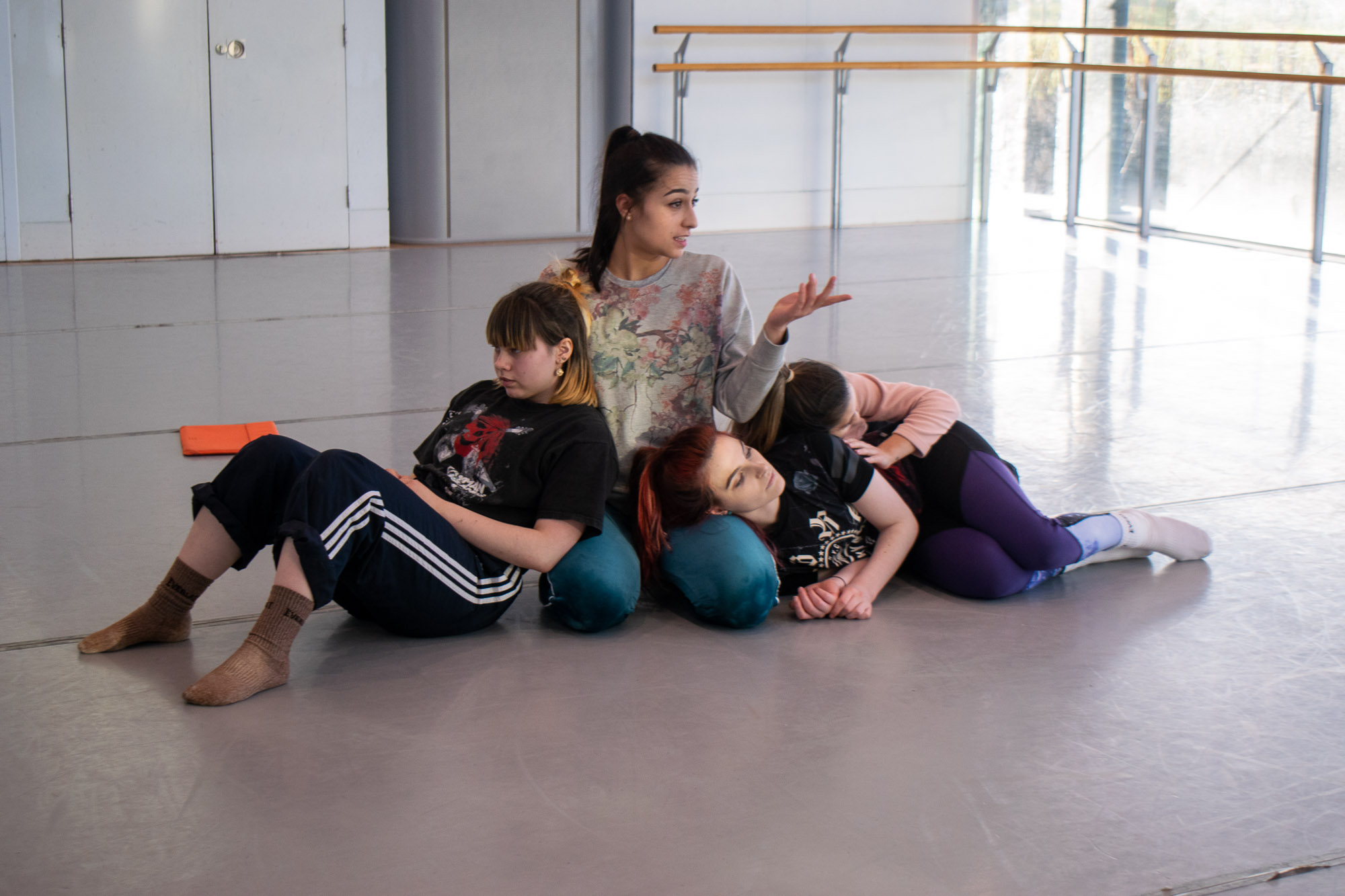 dance students performing