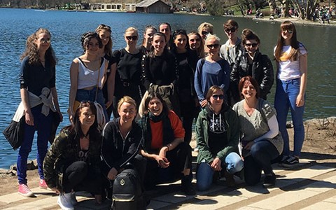 Group of students in Slovenia