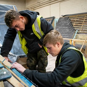 roofing students practice 