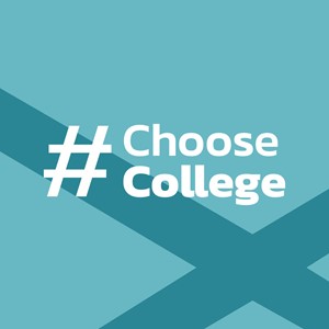 #ChooseCollege title graphic