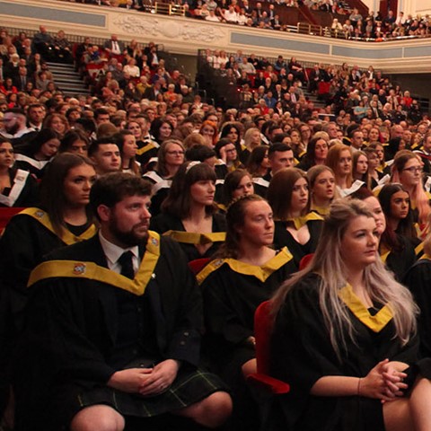 Graduation ceremony in the Caird Hall