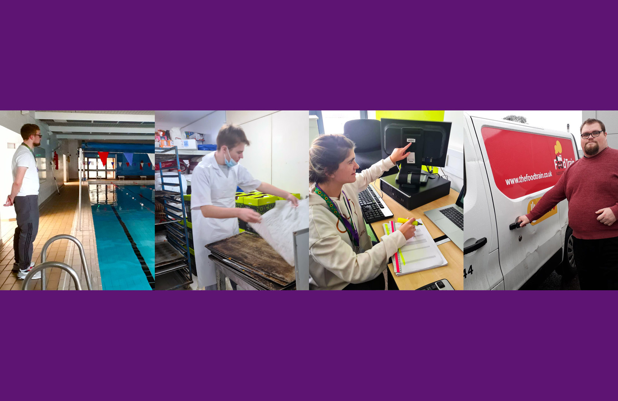 Project Search students working