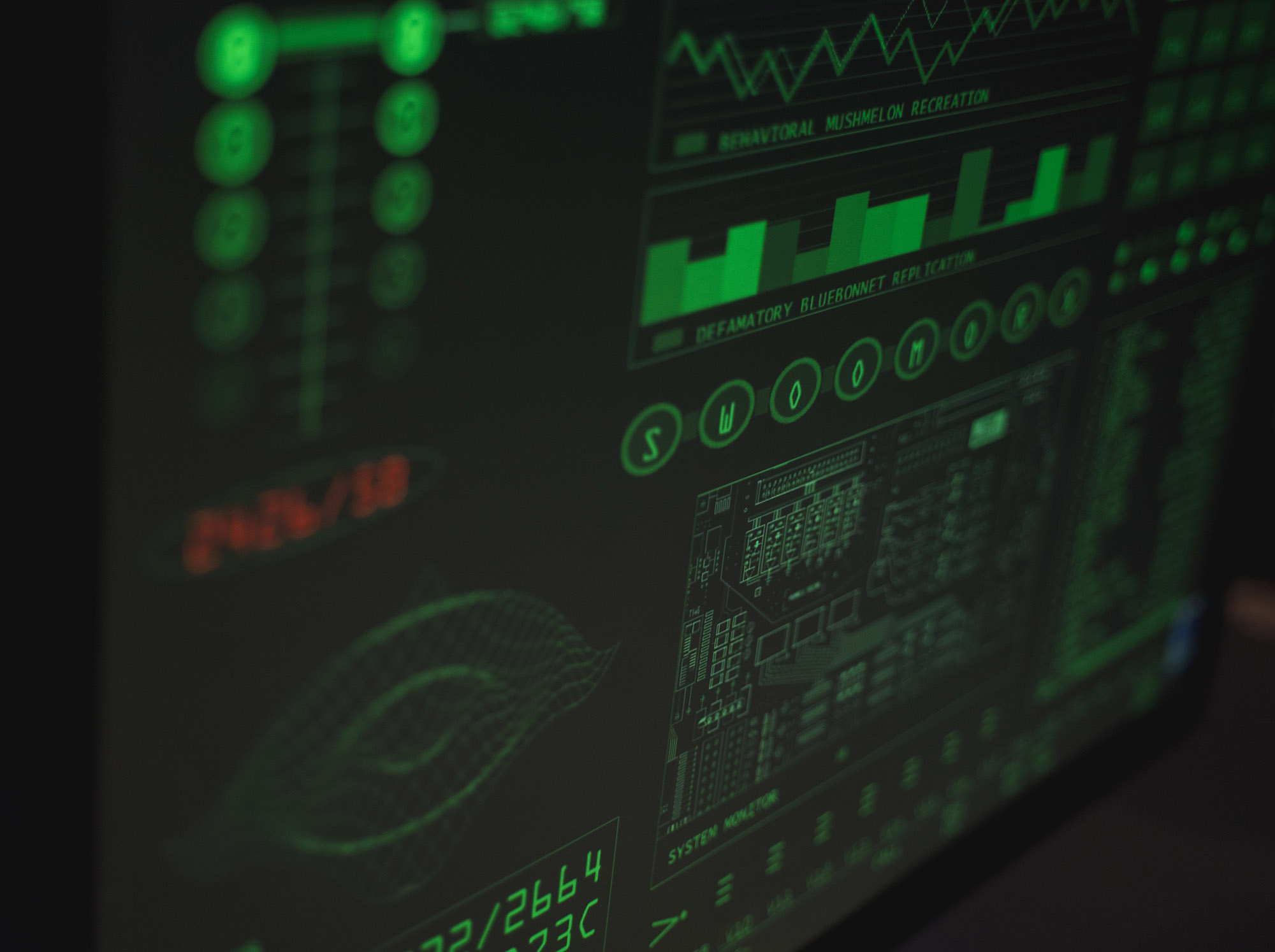 hacker's computer screen