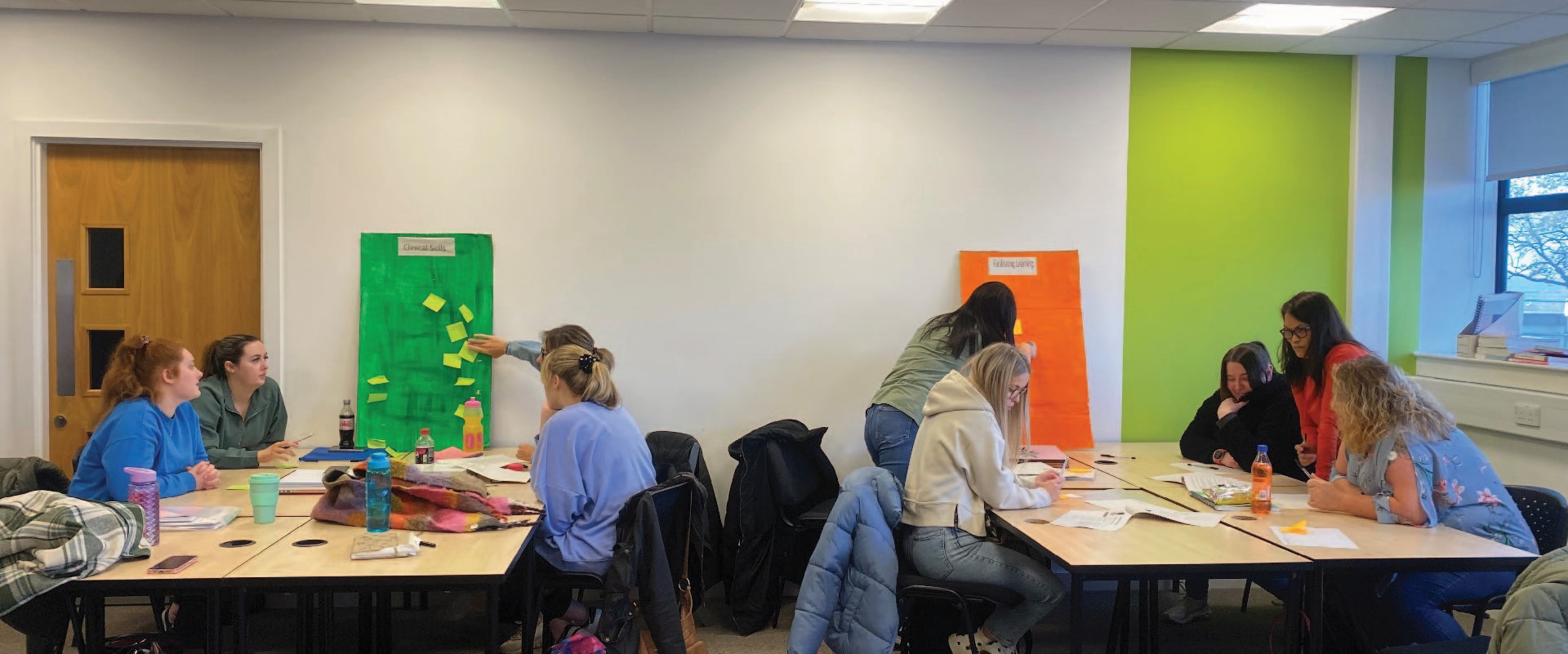 PDA Acute and Community Care students doing group work