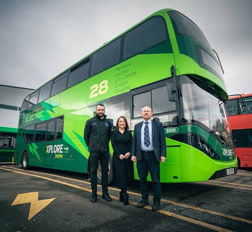 (L-R): Stephen Swinley, Head of Curriculum and Quality for Engineering at D&A College, Caryn Gibson, Business Partnerships Manager at D&A College, and Frank Sheach, Engineering Manager at Xplore Dundee.