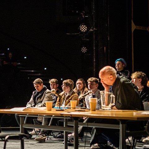 Dundee and Angus College mock trial scene