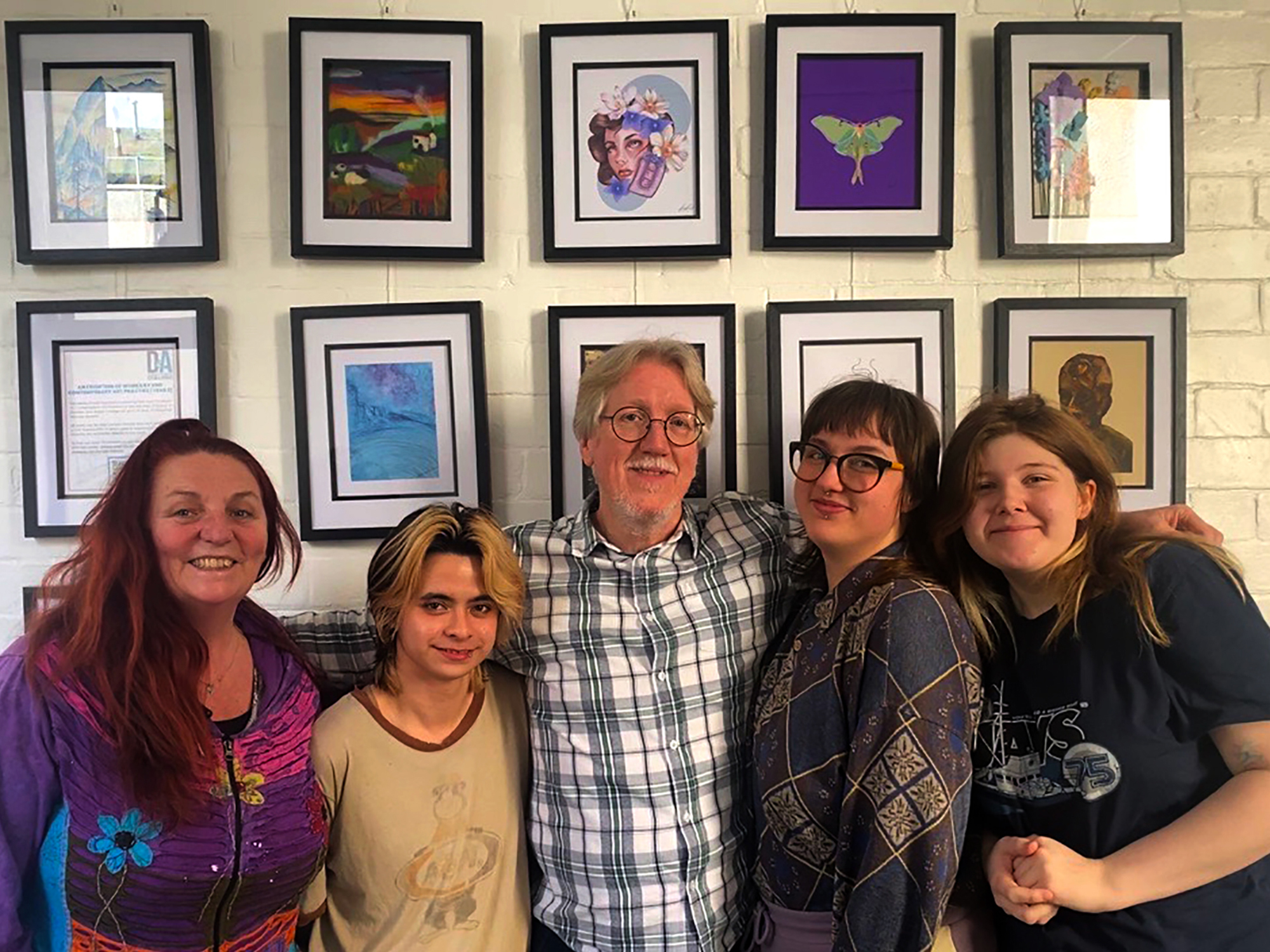 Year 2 HND Contemporary Art Practice Students at Stracathro Hospital.