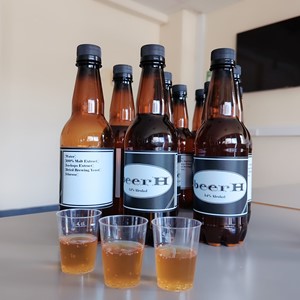 Beer made by students for brewing competition