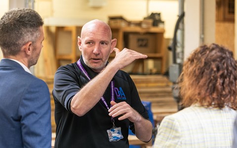 D&A member of staff talking