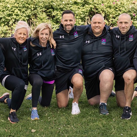 Seven members of staff from the Sports and Fitness Team at Dundee and Angus College