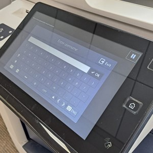 Electronic display of photocopier