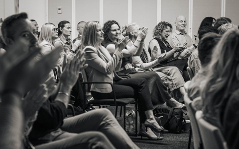 Audience clapping