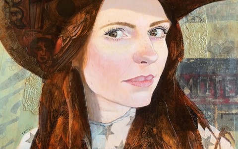 Painting by Ian Ritchie, Lecturer in Art & Design at Dundee & Angus College, named Jolene