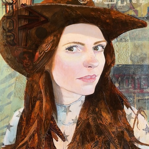 Painting by Ian Ritchie, Lecturer in Art & Design at Dundee & Angus College, named Jolene