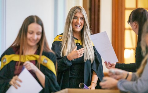 2024 graduation - students receiving certificates
