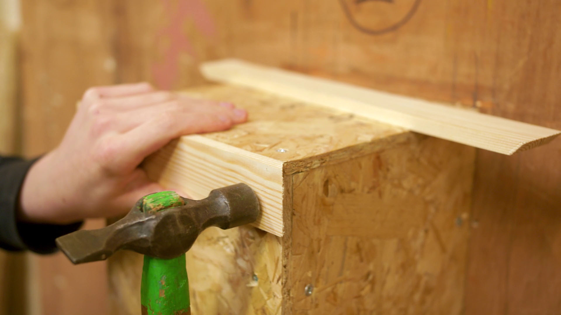 hammering wooden construction