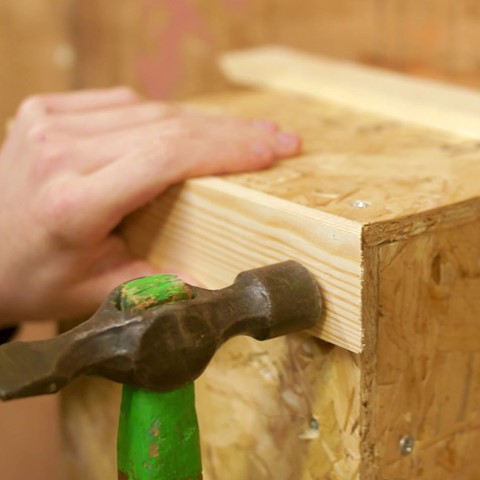 hammering wooden construction