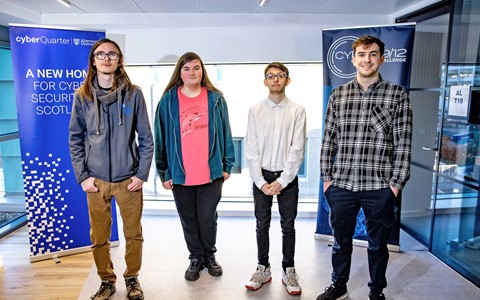 Team NUL SEC the winning Cyber 9/12 Strategy Challenge team standing proud