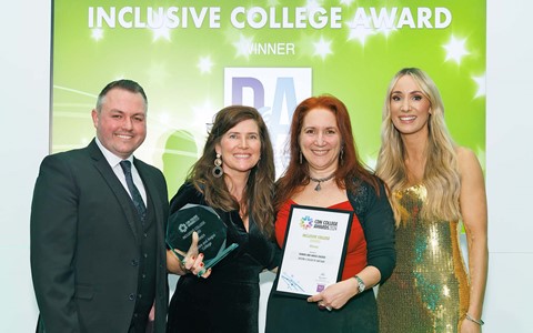 Dundee & Angus College winning the Inclusive College Award at CDN Awards 2024