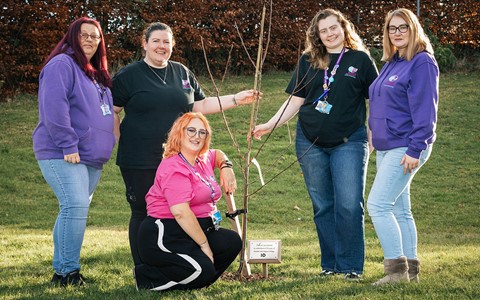 Students' Association with tree