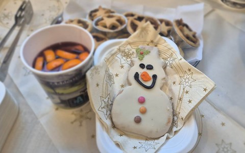 Sweet treats and hot drinks for after the Santa Walk