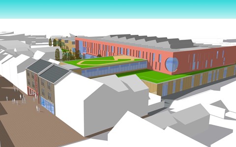 Digital concept image of proposed new campus