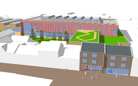 Digital concept image of proposed new campus