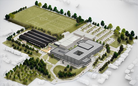 Digital concept image of proposed new campus