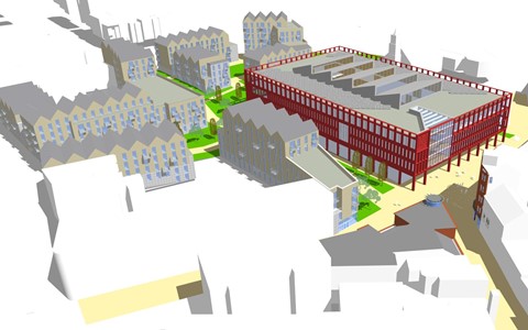 Digital concept image of proposed new campus