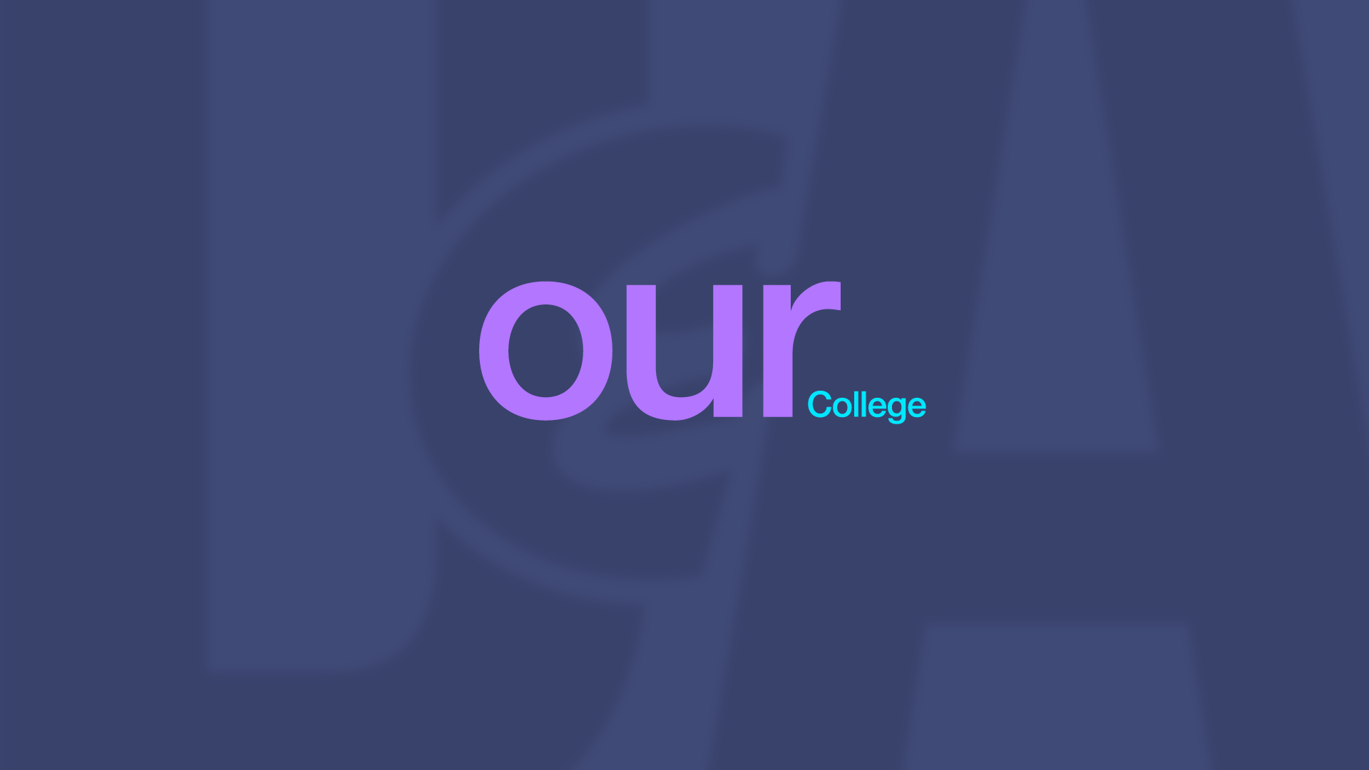 our college - banner graphic